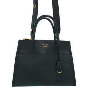 Prada Black Saffiano City Calf Leather Paradigme Crossbody Bag